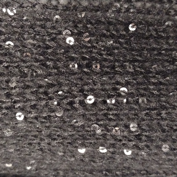 NWOT H&M Divided Black Knit Sequins Shrug Sweater Cardigan Size Small Size 4 - Picture 14 of 16